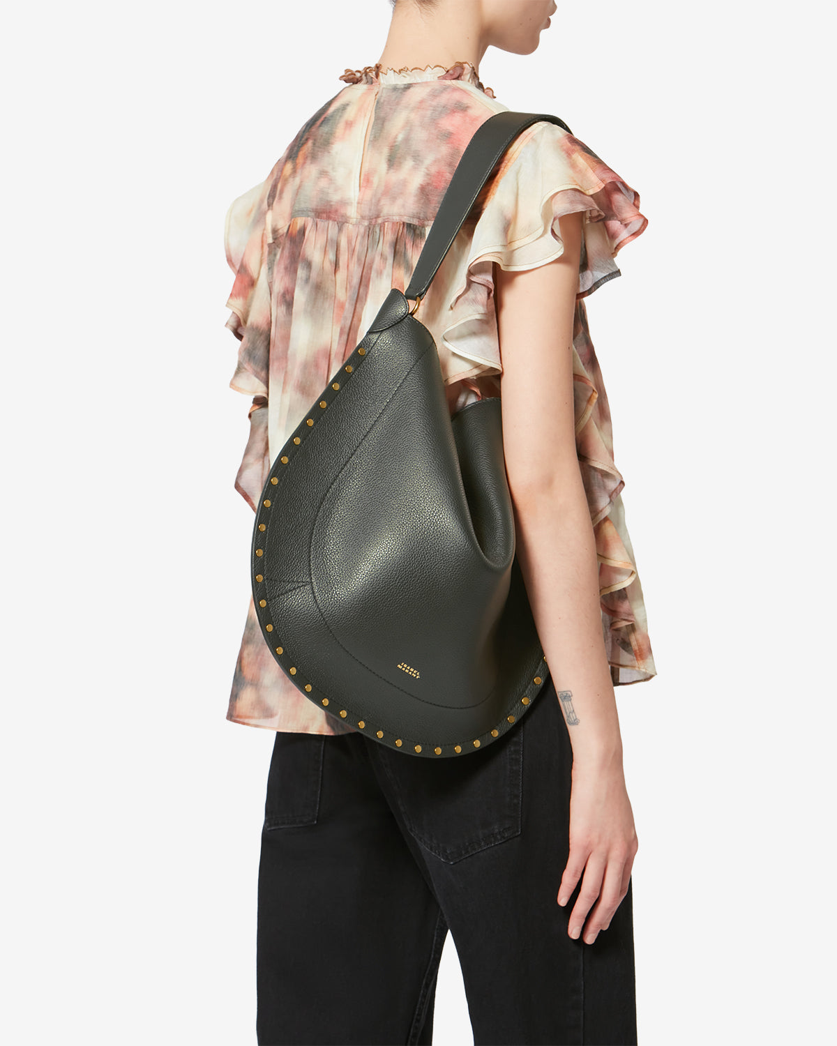 OSKAN HOBO SOFT GRAINED LEATHER BAG