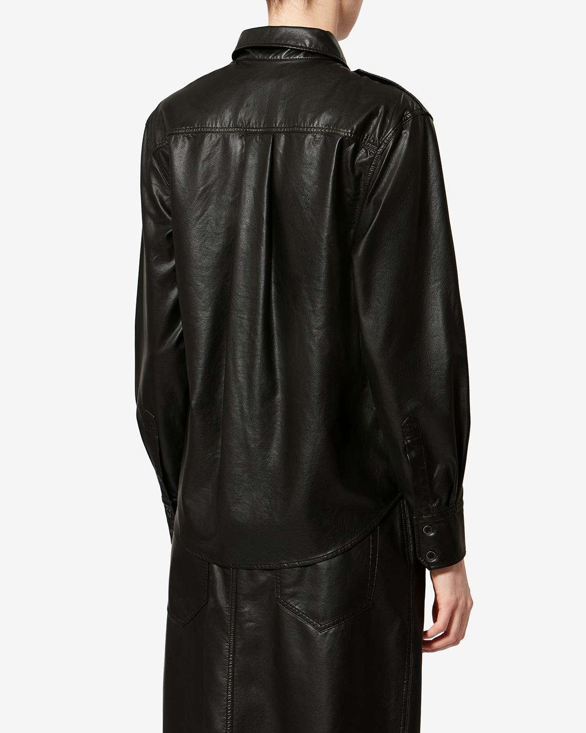 NOEE SHIRT FAUX LEATHER