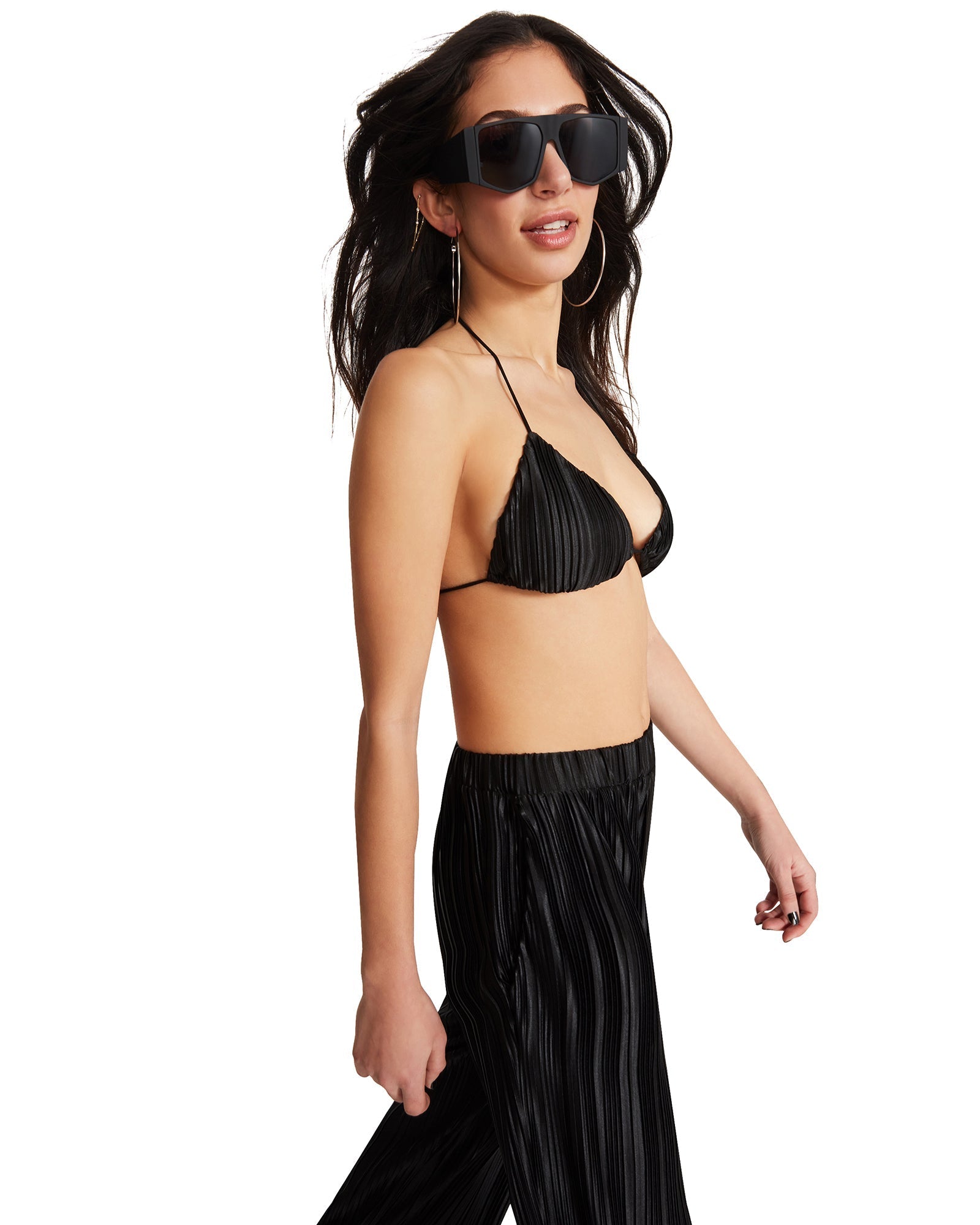 PLISSE PANT SET BLACK - SM REBOOTED