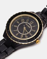 WOMEN'S STAINLESS STEEL WATCH BLACK