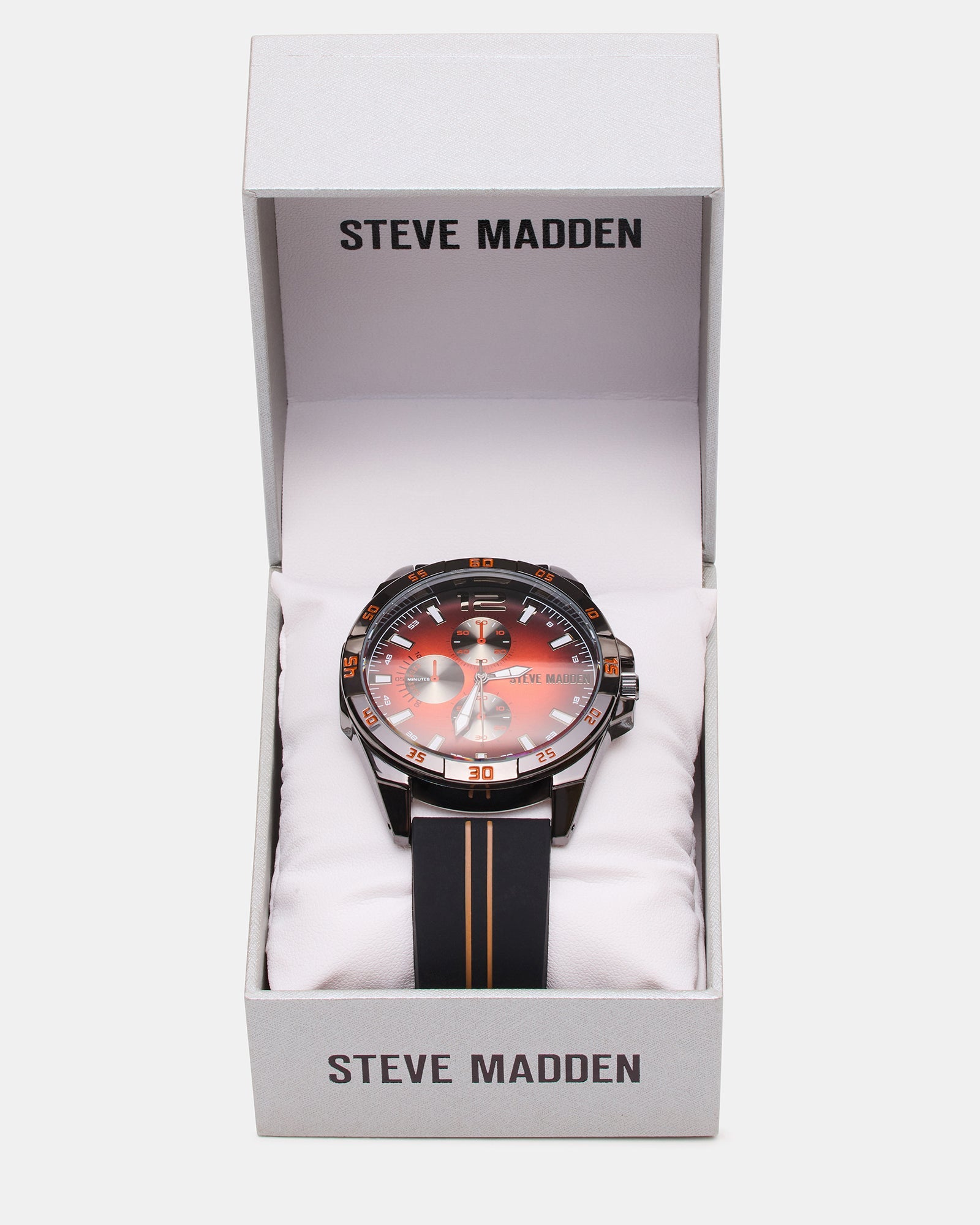 MEN'S ALLOY WATCH BLACK/RED