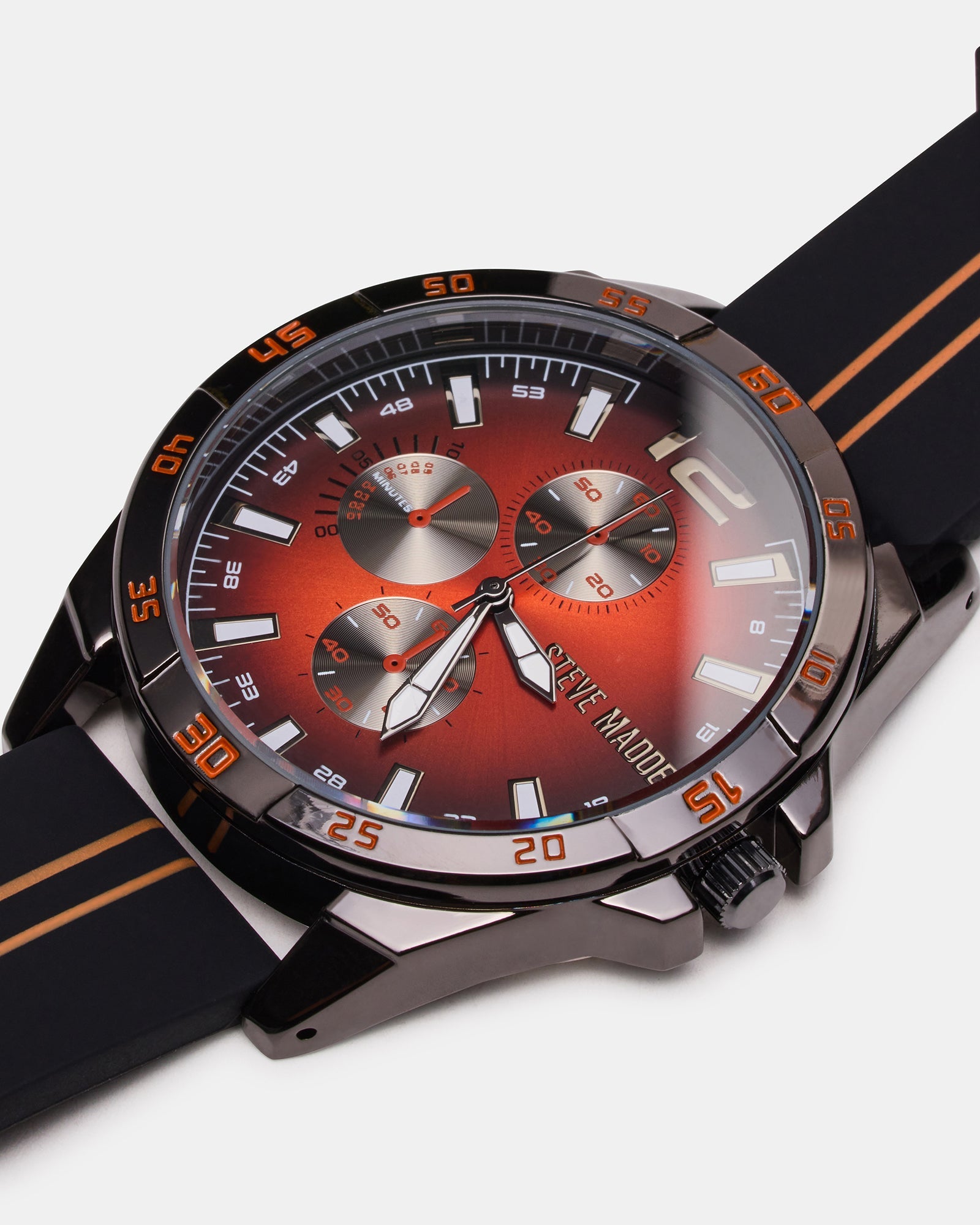 MEN'S ALLOY WATCH BLACK/RED