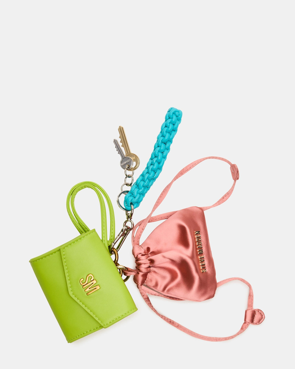 TRAVEL BAG CHARM GREEN MULTI