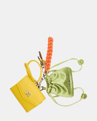 TRAVEL BAG CHARM  YELLOW MULTI