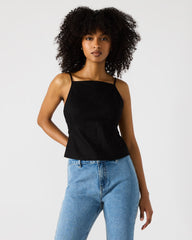 TIEGAN TOP BLACK