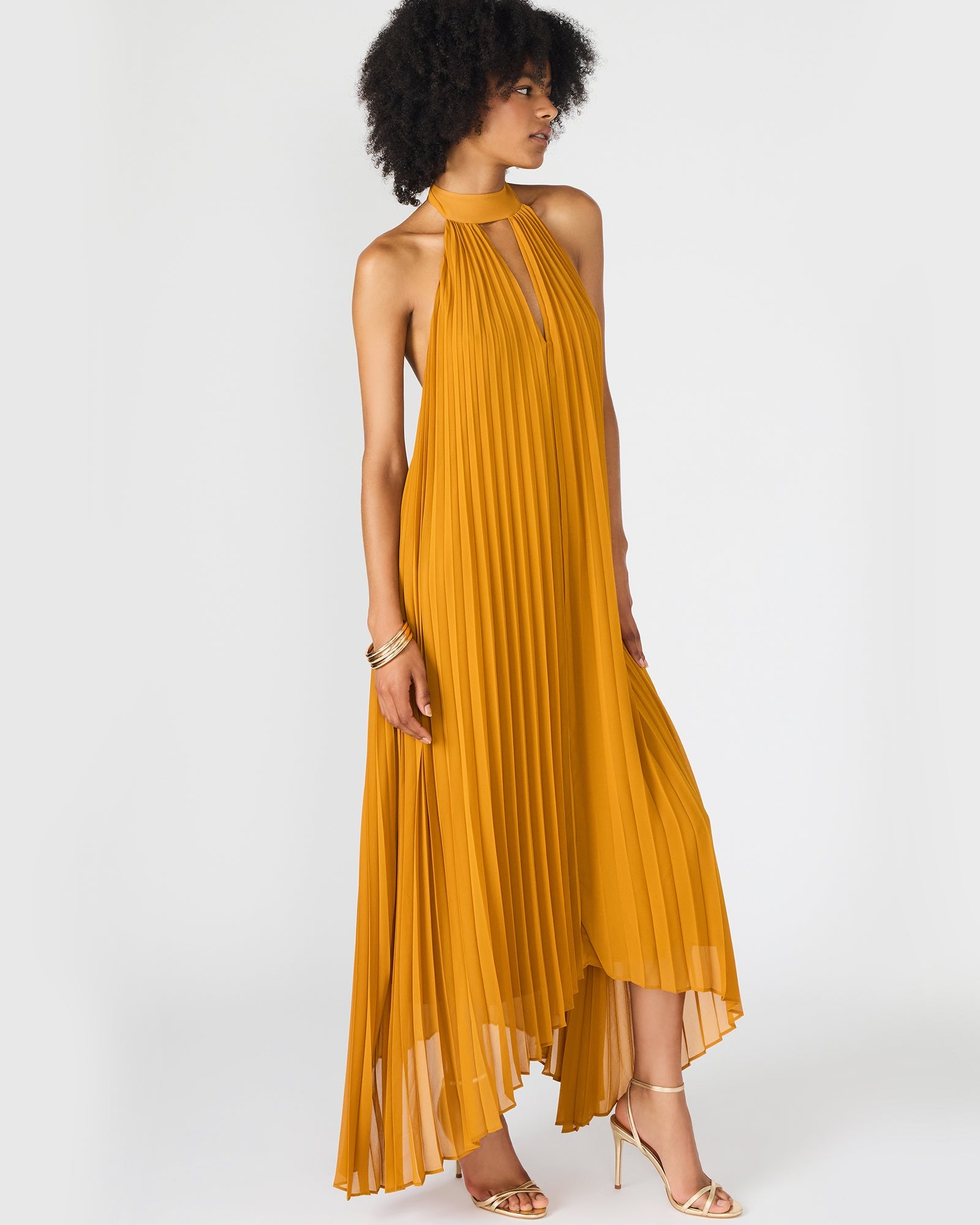 MARAYA DRESS TUSCAN GOLD