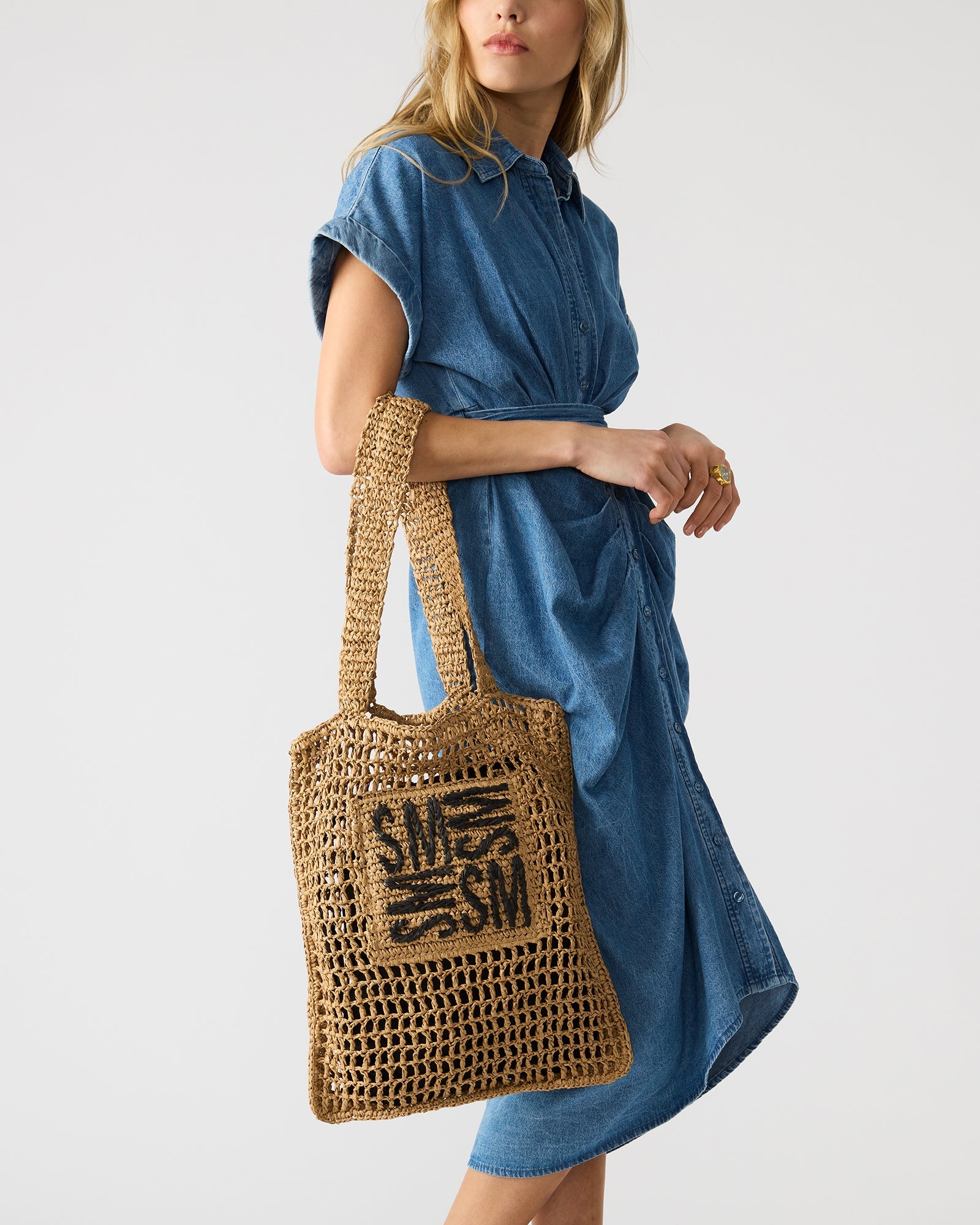 BLOCK BAG NATURAL