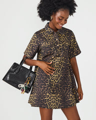 CALLEB BAG BLACK CROCODILE