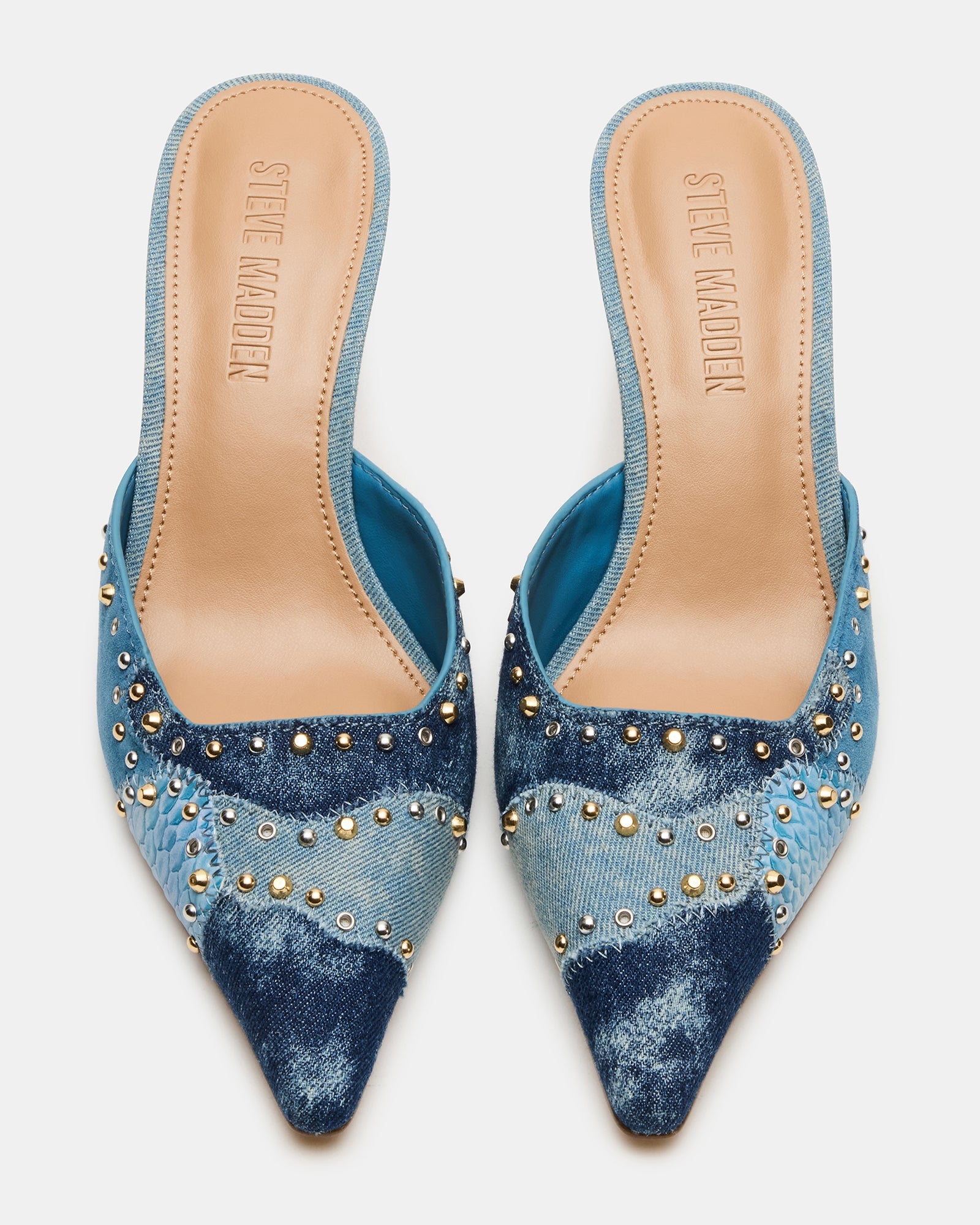 ALEXI DENIM MULTI STUDS