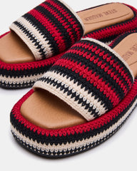 BEACHY WOVEN RED MULTI
