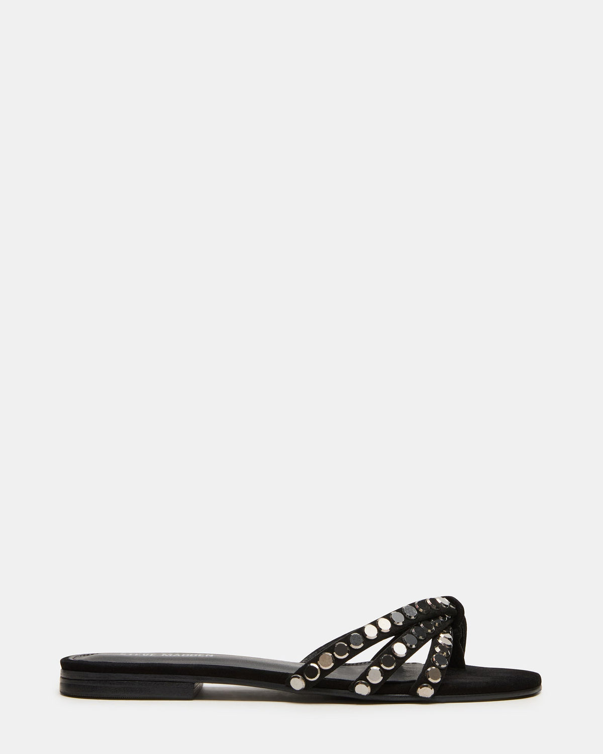 CALISSI BLACK SUEDE RHINESTONES
