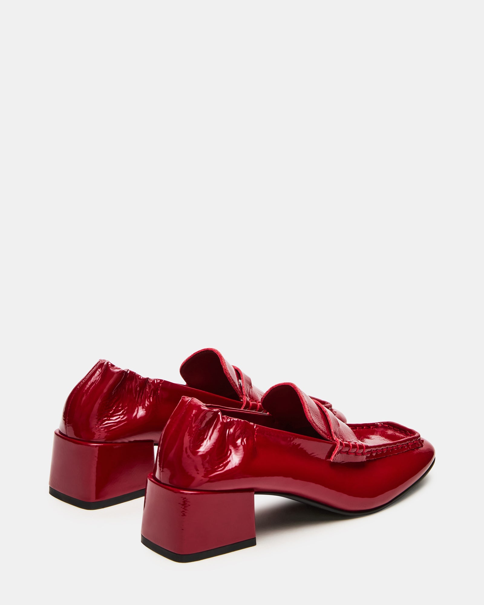 ESTEE RED CRINKLE PATENT
