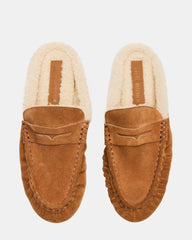 RAFE FAUX FUR TAN SUEDE