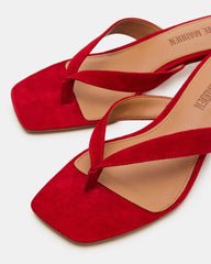 TRACIE RED SUEDE